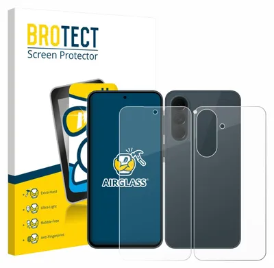 Produktbild von BROTECT Schutzglas für Samsung Galaxy A37 5G (Display+Rückseite) Schutzfolie Panzer Folie Glas Display Schutz klar