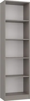 Produktbild von Schmales Bücherregal RAUNO – 50 cm, grau