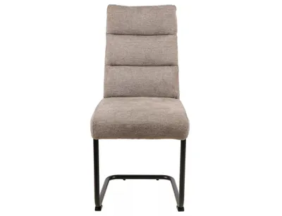 A single dining chair is shown from the front against a white background.