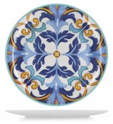 Immagine prodotto di H&H Piatto rotondo in melamina decorata dimensioni 45 x 3.5 cm