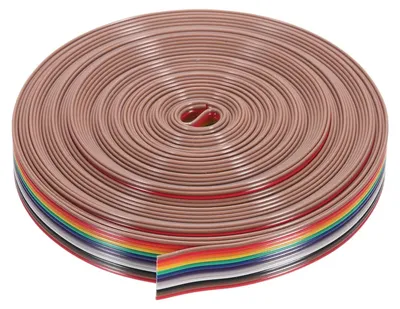 Flachbandkabel Regenbogen 12 Pin 9 m 1,27 mm für Elektronik