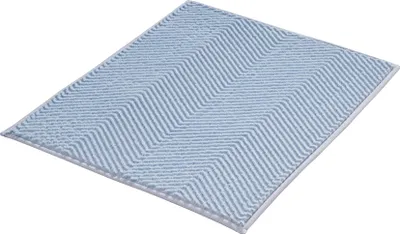 Produktbild von Kleine Wolke Badteppich ZIGZAG Hellblau 50 x 60 cm