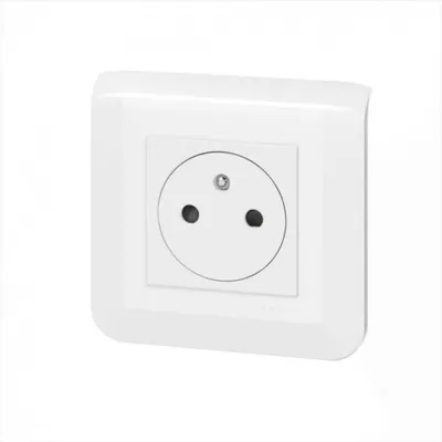 Image de Prise avec terre Mosaic, blanc, LEGRAND