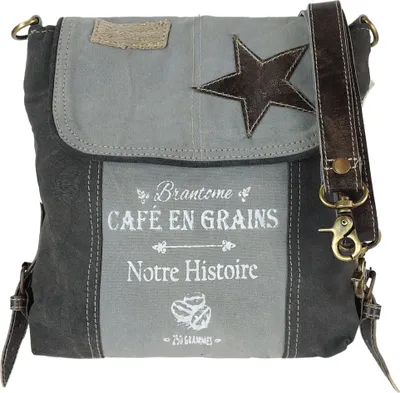 Produktbild von Sunsa Damen Umhängetasche. Schultertasche aus Canvas & Leder. Vintage Crossbody Tasche