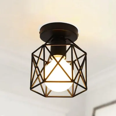 Zdjęcie produktu dla Retro lampa halogenowa LED w kolorze czarnym do restauracji
