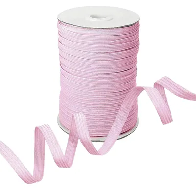 Produktbild von Gummiband 100m x 7mm Gummilitze flach gestrickt Stretch Elastisch in 19 Farben, Gurtband:552 violett