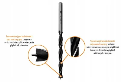 Obrázek produktu pro Tegér spirálové vrtáky pro dřevo, 20 x 200 mm