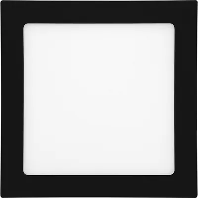 Obrázok produktu pre T-LED Čierny vstavaný LED panel hranatý 170 x 170mm 12W Farba svetla: Denná biela 102114