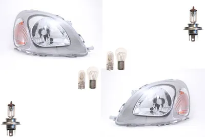 Imagen del producto de Johns, faros halógenos compatibles con el Toyota Yaris P10 (modelo de 1999 a 2003). Juego de bombillas Li. Re.