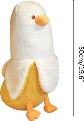 Obrázok produktu pre Plyšová hračka Banana Duck, vankúš na spanie Banana Duck