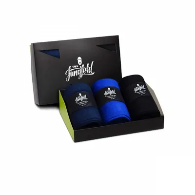 Produktbild von Von Jungfeld 3er Box Herrensocken Meeresspiegel - 42 - 44 / Blau
