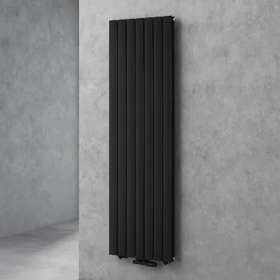 Image de doporro Radiateur pour Chauffage Central 180x54cm Radiateur à Eau Chaude Panneau Double Couches Vertical Noir-Gris FV