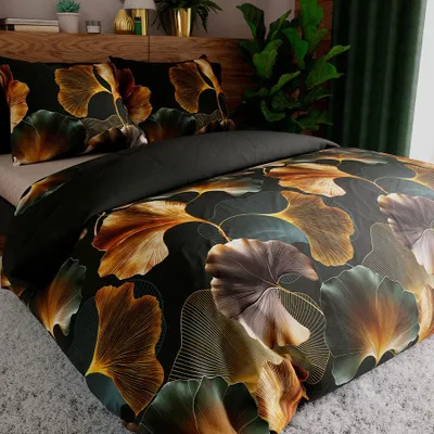 Produktbild von MARISEL Bettwäscheset 220x200 cm - Satin-Baumwolle, elegantes Blumenmuster
