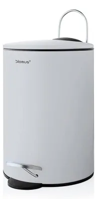 Obrázok produktu pre Blomus pedálový odpadkový kôš TUBO, odpadkový kôš, oceľ, plast, šedá farba, 3 l, 68993