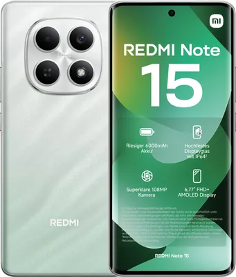 Xiaomi Redmi Note 15 4G 6GB + 128GB Forest Green Smartphone