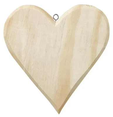 Holzherz ca. 16 x 15 cm, Dekoration aus Holz