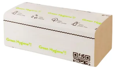 Obrázok produktu pre Green Hygiene® FALK Green Hygiene® Papierhandtücher FALK Zick-Zack-Falzung 1-lagig 5.000 Tücher