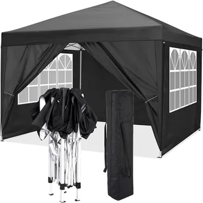 Image de Tente pliante - Tente pop-up - Tente de camping - Tente de réception - Parasol - 3,05 x 3,05 mètres