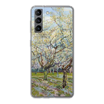 Produktbild von MuchoWow® Handyhülle Schutzhülle Hülle für Samsung Galaxy S21 Blühender Obstgarten - Vincent van Gogh Silikon Softcase Handy Hülle - Softcase