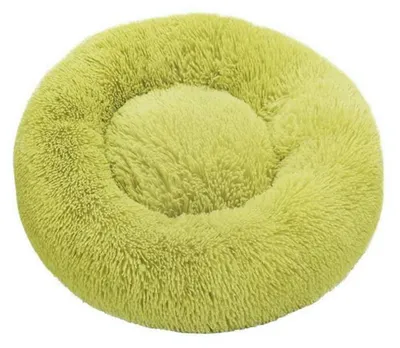 Produktbild von Hundebett Katzenbett Donut Plüsch Rund 40cm Grün