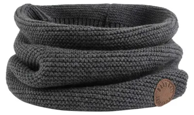 Produktbild von Baby Schlauchschal Winter Strickschal Jungen Mädchen Kinder Rundschal Dunkelgrau 1-6 Jahre