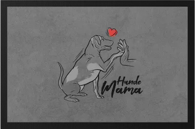 Produktbild von Hundemama Fußmatte Mit Hund Motiv Für Hundebesitzer Hundeliebhaber