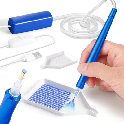 Produktbild von Elektrische Diamantverfpen, blauw, vakuum, stabil