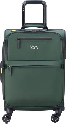 Image de DELSEY PARIS trolley Maubert 2.0 4 Double Rolls Expandable Cabin Trolley WP 55 Army vert foncé