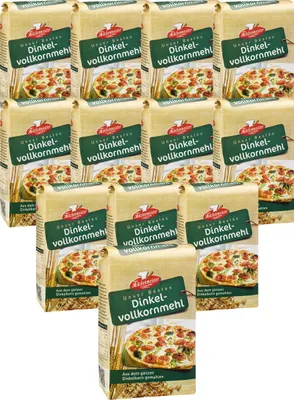 Produktbild von BIELMEIER Dinkelvollkornmehl 12 Stück a 1 kg Küchenmeister