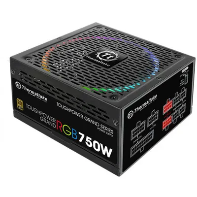 Produktbild von Thermaltake Toughpower Grand RGB 750W Gold (RGB Sync Edition), 750 W, 100 - 240 V, 900 W, 50 - 60 Hz, 10 A, Aktiv