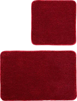 Produktbild von Kleine Wolke Badteppich-Set RELAX Rubin Set 2-teilig mit 50x50cm und 55x85cm