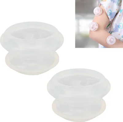 Produktbild von 10 Stück Silikon-Schröpfgläser für das Gesicht – Professionelle Silikon-Saugnäpfe zur Cellulite-Reduzierung