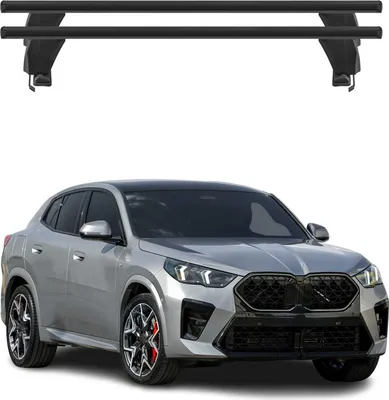 Immagine prodotto di Portapacchi Menabo per BMW X2 U10 2023-2025 alluminio nero 2 pezzi