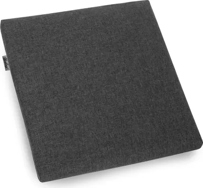 Produktbild von Herlag Sunny Hockerauflage 48x48x4 cm – wetterfest, wasserfest & UV-beständig – waschbarer Bezug mit Reißverschluss – Anthrazit