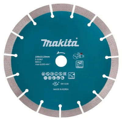 Zdjęcie produktu dla Diamentowa tarcza tnąca Makita 230 x 22,23 mm ( E-02967 ) do szlifierki do cięcia