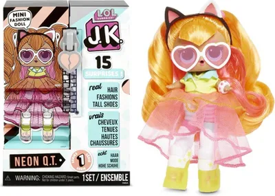Image de L.O.L. Surprise J.K. Neon Q.T. set de poupées avec accessoires 15 surprises 1.serie