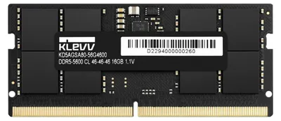 Obrázok produktu pre Klevv SO-DIMM, 16 GB, 1 x 16 GB, DDR5, 262-pin SO-DIMM