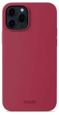 Immagine prodotto di Custodia in silicone Holdit per Apple iPhone 12 (Pro) - colore rosso velluto