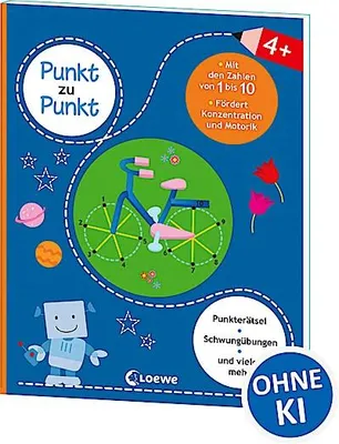 Immagine prodotto di Punkt zu Punkt - Mit den Zahlen von 1 bis 10 (blau)