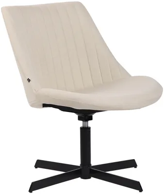Produktbild von CLP Lounger Granby Stoff mit Metallgestell und Rückenlehne creme