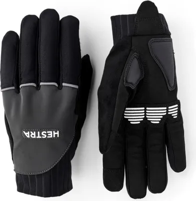 Produktbild von Bike Reflective Long - 5 finger MTB / Bike Handschuh, Größe 11, Farbe 370 Dark grey, Hestra 39560
