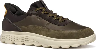 Produktbild von Geox - "U Spherica Plus" Sneaker für Herren, Leder FS12398 (42 EU) (Militär/Kaffeebraun)