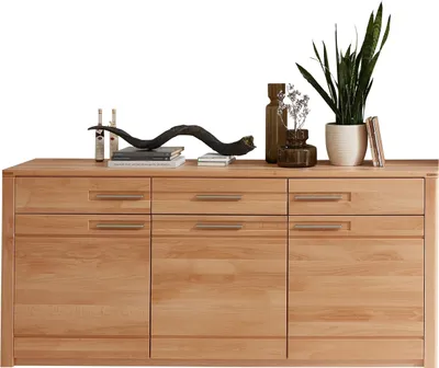 Produktbild von Sideboard >Nature One< 3 Türen, 3 Schübe, in Kernbuche teilmassiv - 190x86x45cm (B/H/T)