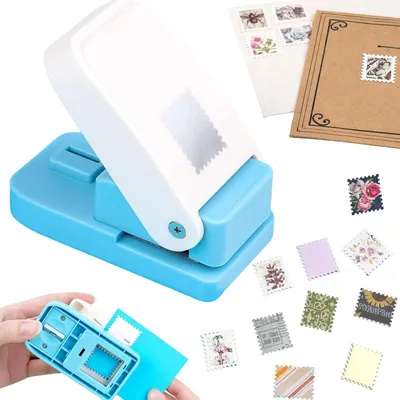Productafbeelding van Papieren Rechthoek Pons - Gat Puncher Stempel - Papier Knutselen - Geschulpte Rand - 25 x 21 cm - null