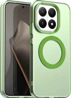 Produktbild von Für Xiaomi 15T 5G Candy Design Magsafe Hybrid TPU Kunststoff Schutz Hülle Grün
