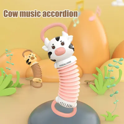 Obrázok produktu pre Cartoon Cut Cow Detská akordeónová hračka Mini hudobné nástroje Včasný rozvoj pre deti Začiatočníci