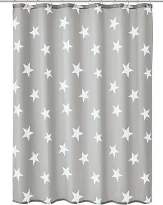 Produktbild von Kleine Wolke Nova, Muster, Polyester, Grau, Weiß, Maschinenwäsche, 40 °C, 1800 mm