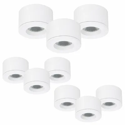 Produktbild von 9er Set LED Einbaustrahler Weiß – dimmbar – IP44 – Malmbergs MD-29 – Mini Spots – ultra flach