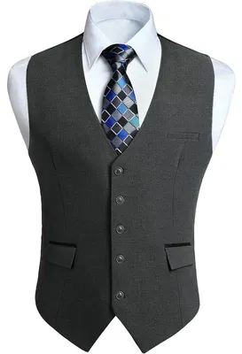 Productafbeelding van Herrenjasje, elegant, voor bruiloft, klassiek, effen, geschikt voor zakelijk gebruik, smoking met zakken, donkergrijs, maat XL