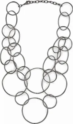 Produktbild von Steuer Modeschmuck Collierkette Metall 48+6cm Silbergrau 445050087